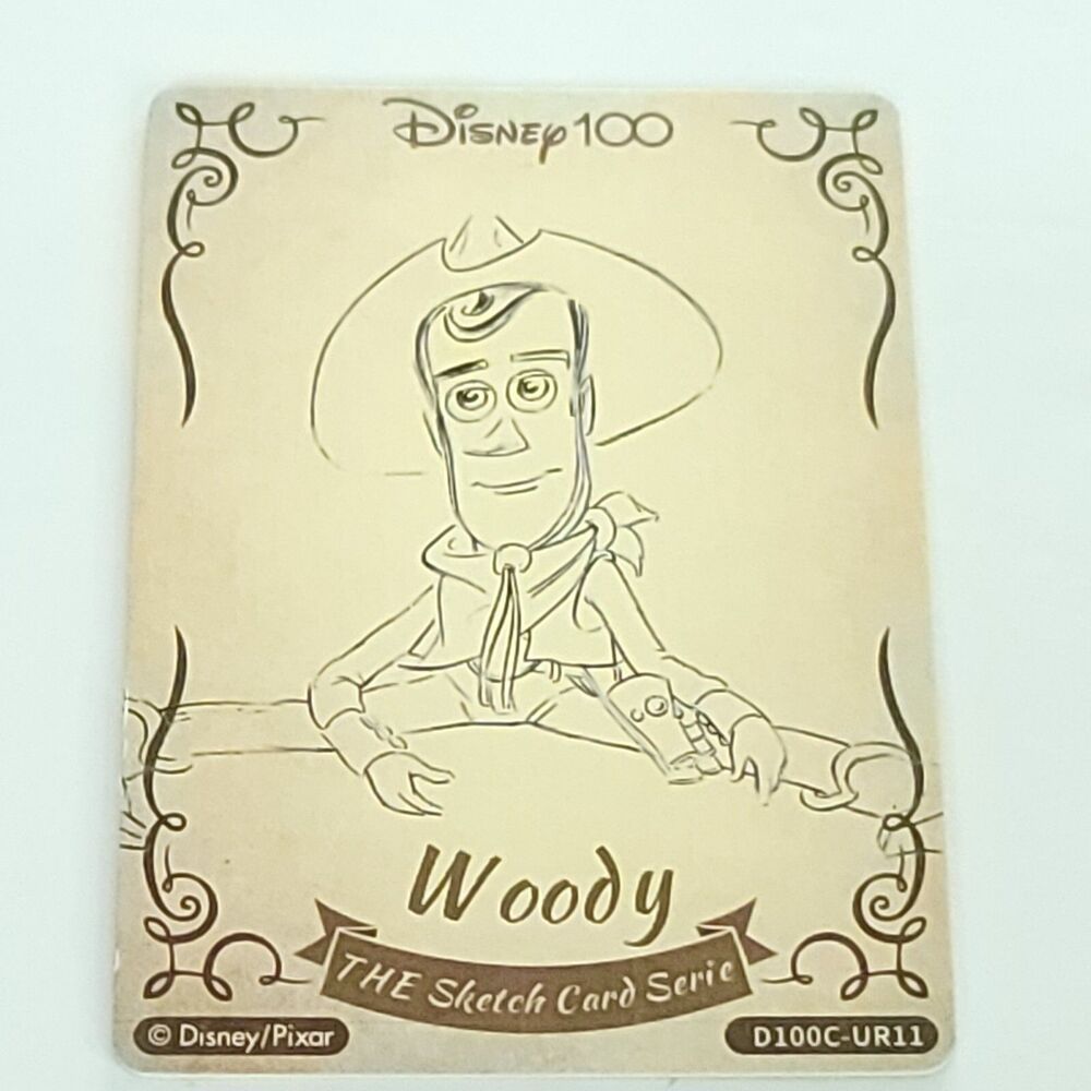 Woody With Cowboy Hat The Wood Sketch Card Fun Disney 100 Anniversary Carnival